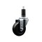 Service Caster 3.5'' SS Soft Rubber Wheel Swivel 1-1/4'' Expanding Stem Caster SCC-SSEX20S3514-SRS-114 - alternate 1